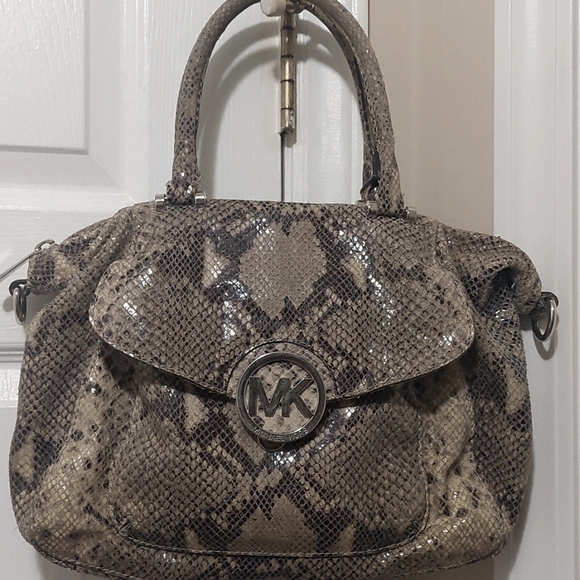 MICHAEL Michael Kors Handbags - Michael Kors Snakeskin Satchel
